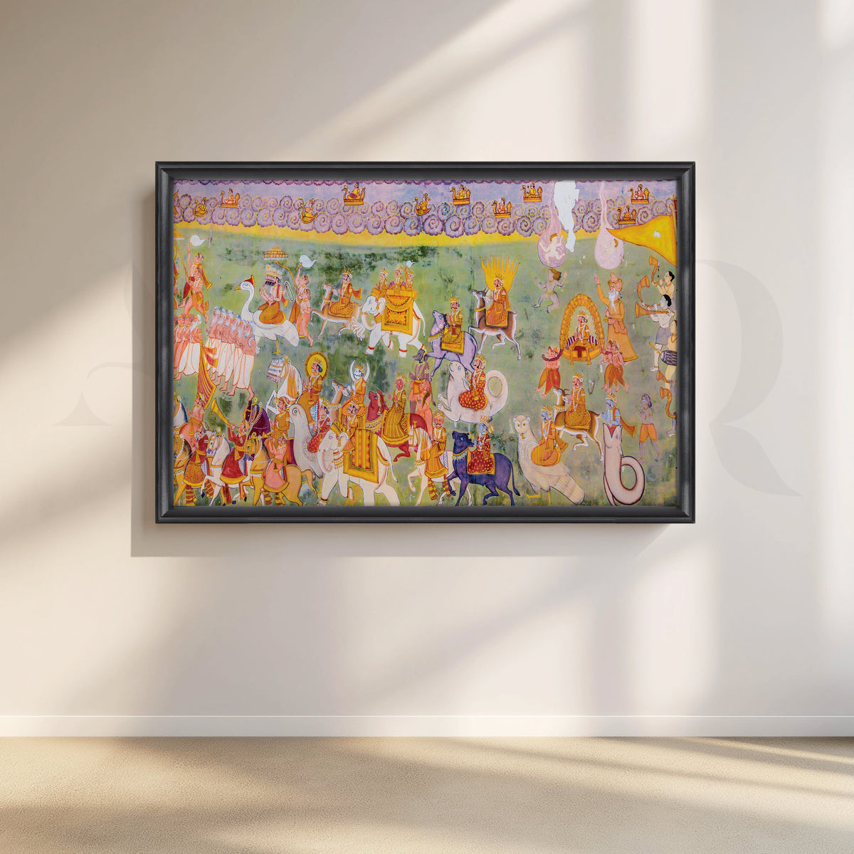 Rajasthani Miniatures Canvas Artwork – Asha Art Studio – Image 3
