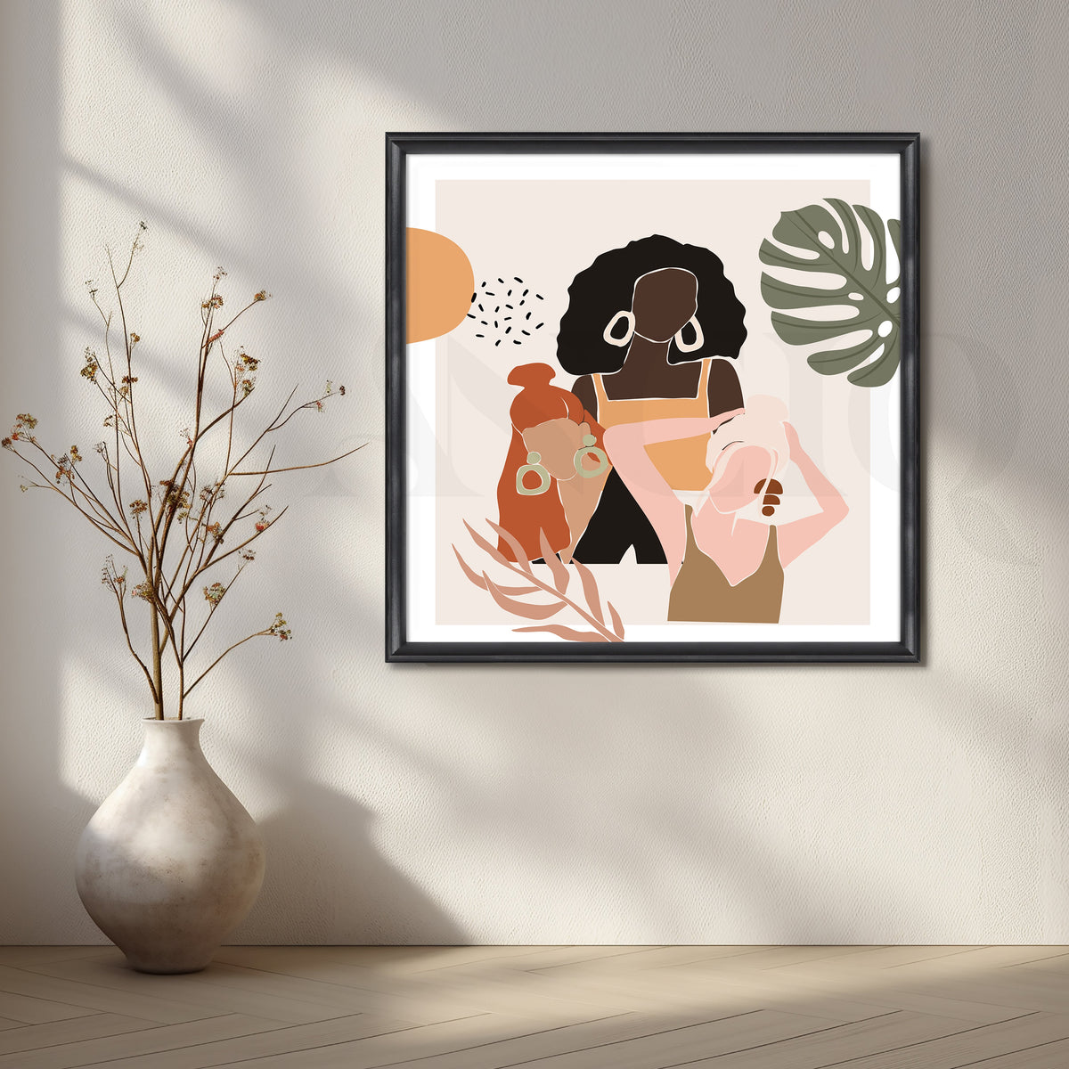 Minimalist Portraits of Women Canvas Artwork – Asha Art Studio – Image 3