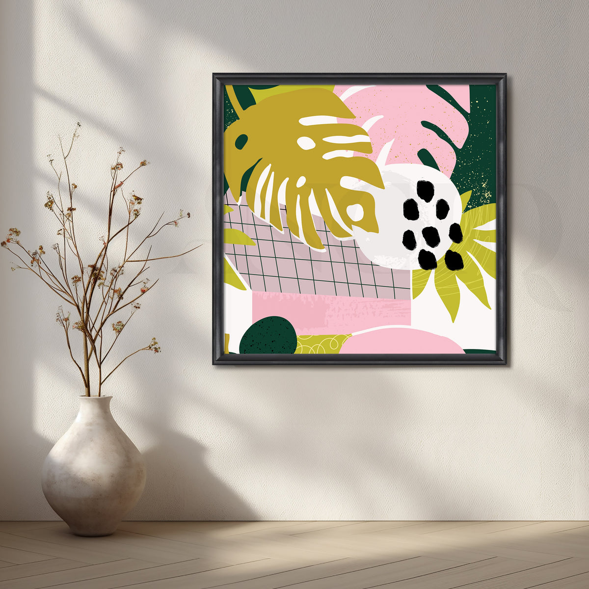 Shapes and Colors Canvas Artwork – Asha Art Studio – Image 3