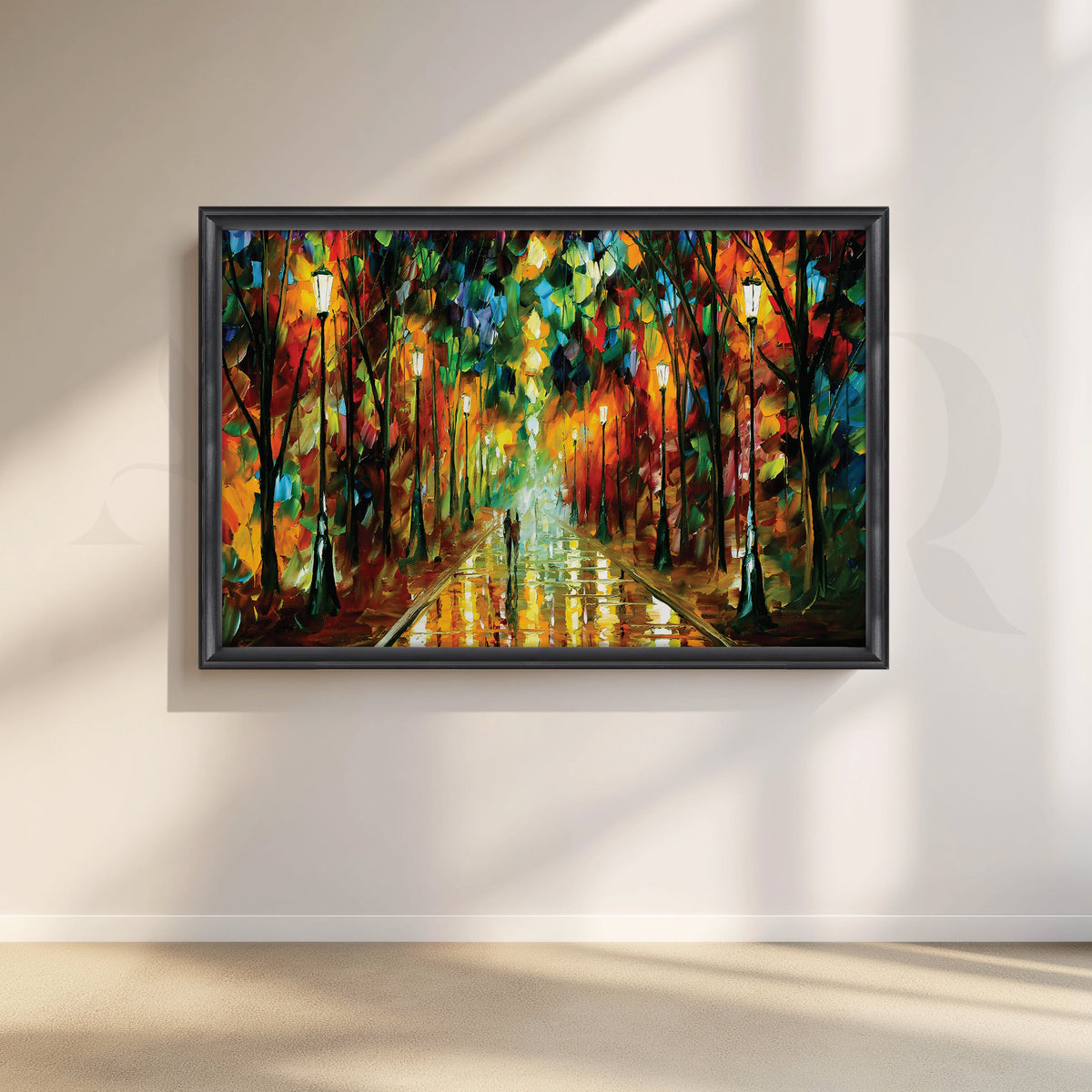 Love Amidst the Abstract Storm Canvas Artwork – Asha Art Studio – Image 3