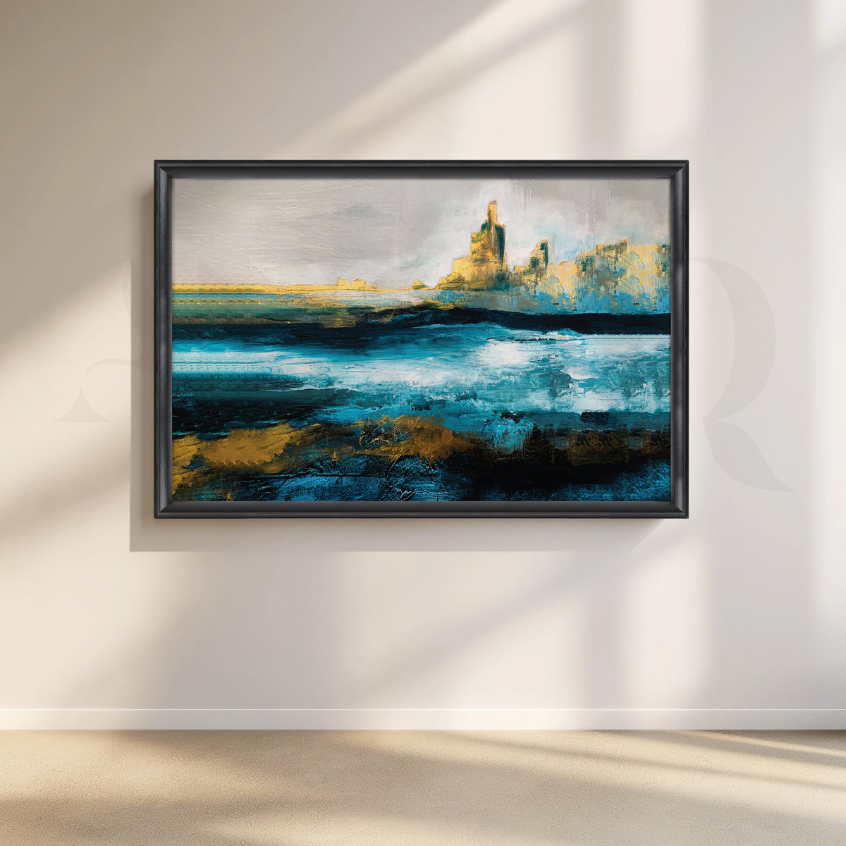 Whispers of the Horizon Canvas Artwork – Asha Art Studio – Image 3