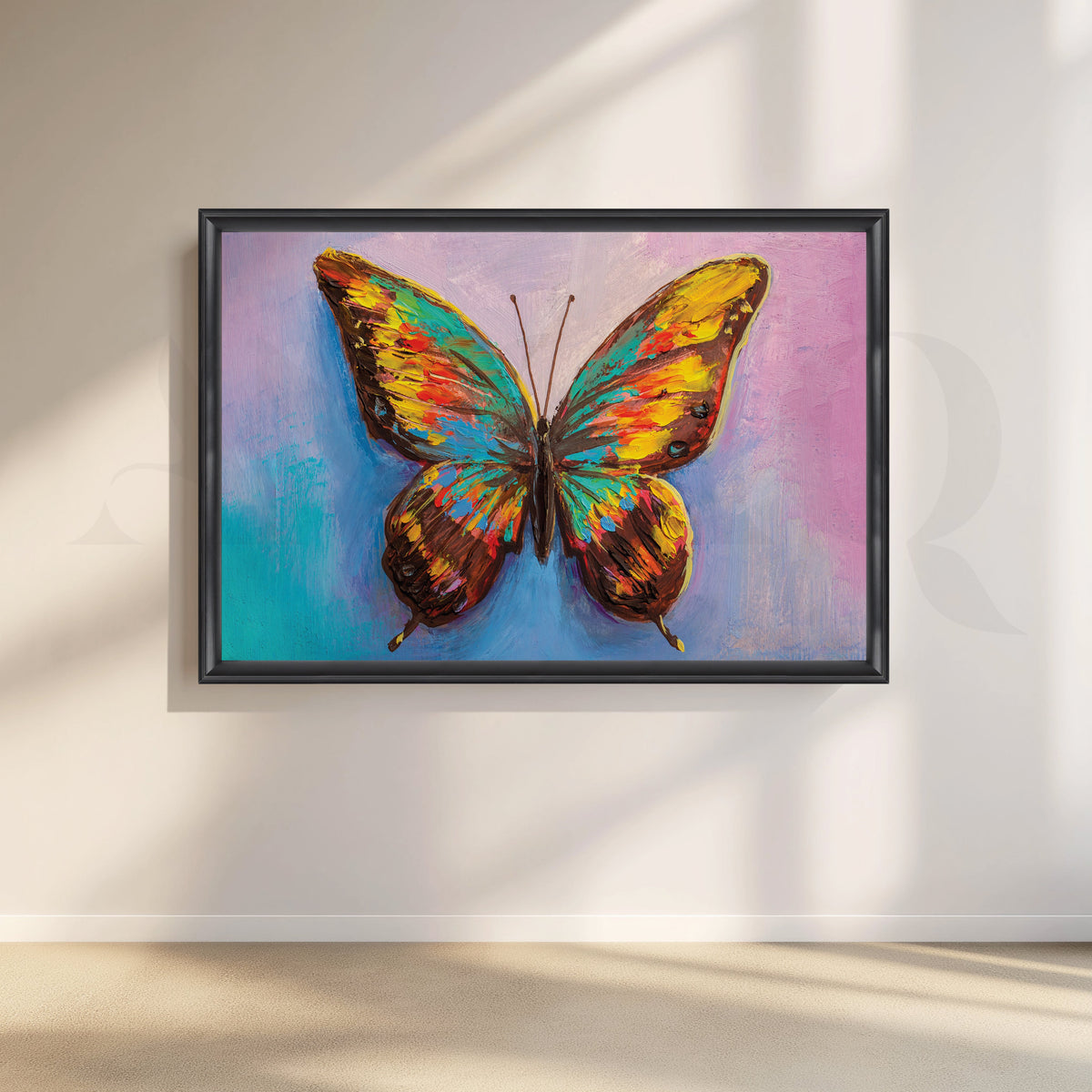 Fluttering Kaleidoscope Canvas Artwork – Asha Art Studio – Image 3