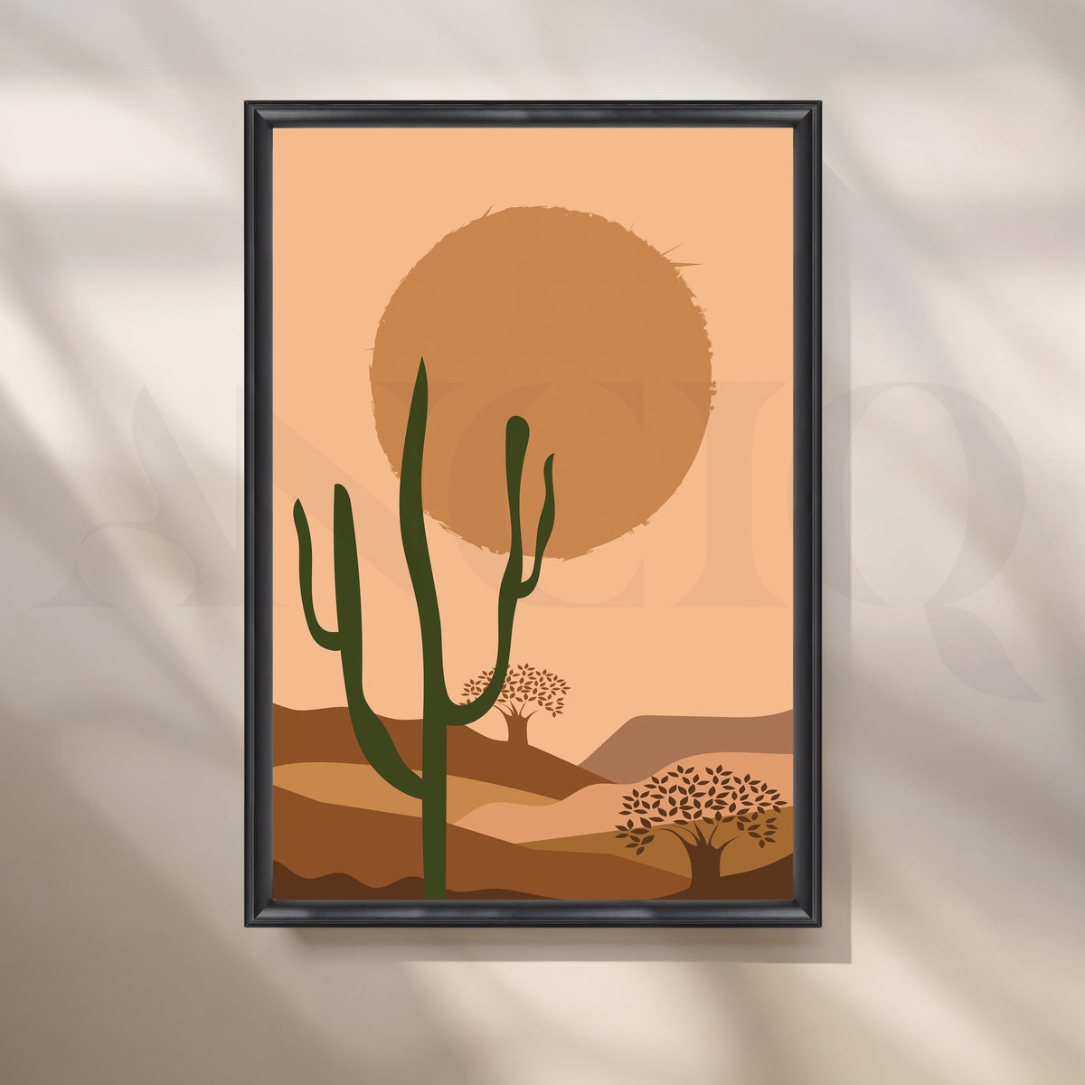 Desert Serenity Canvas Artwork – Asha Art Studio – Image 3