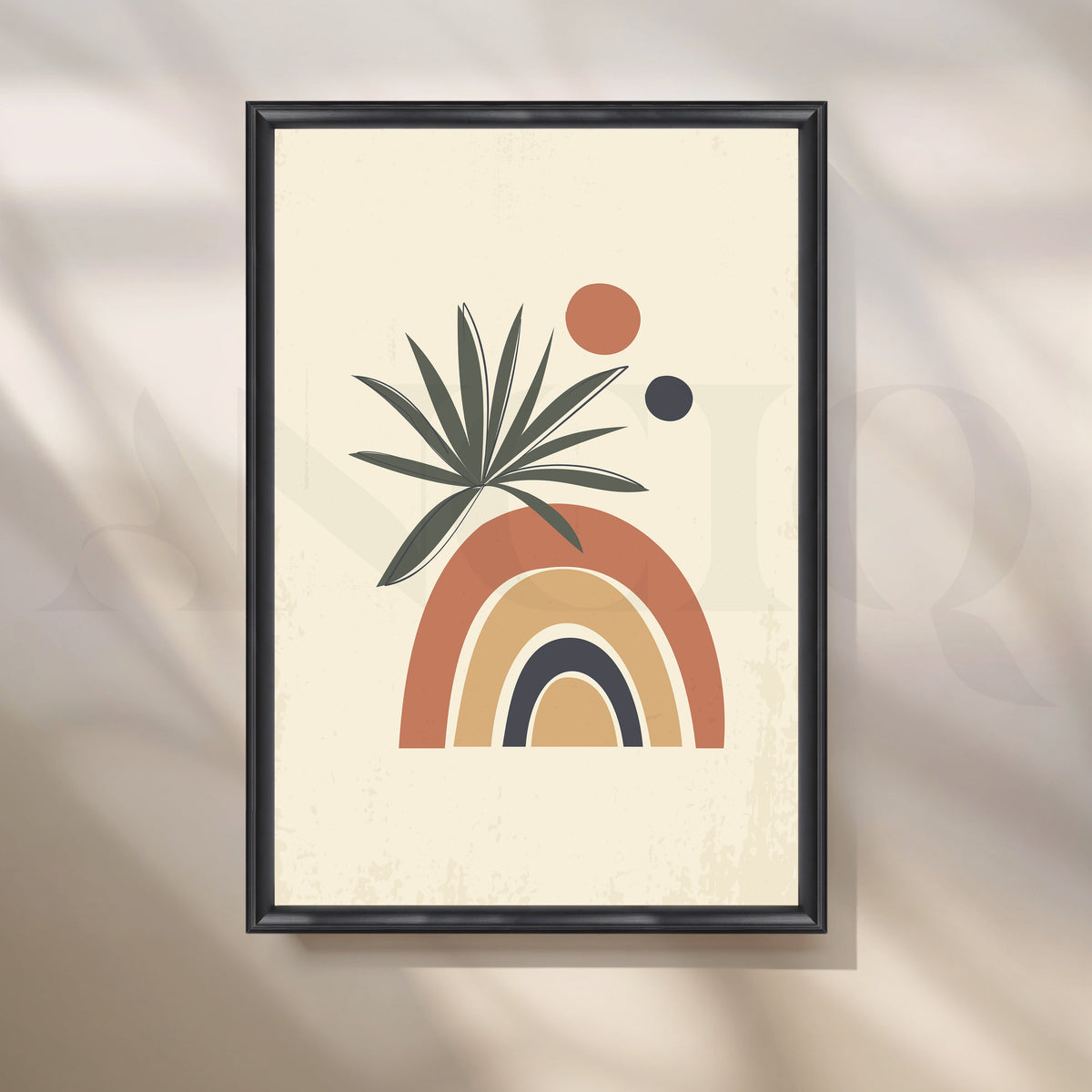 Desert Oasis with Earthy Tones Boho Artwork – Asha Art Studio – Image 3
