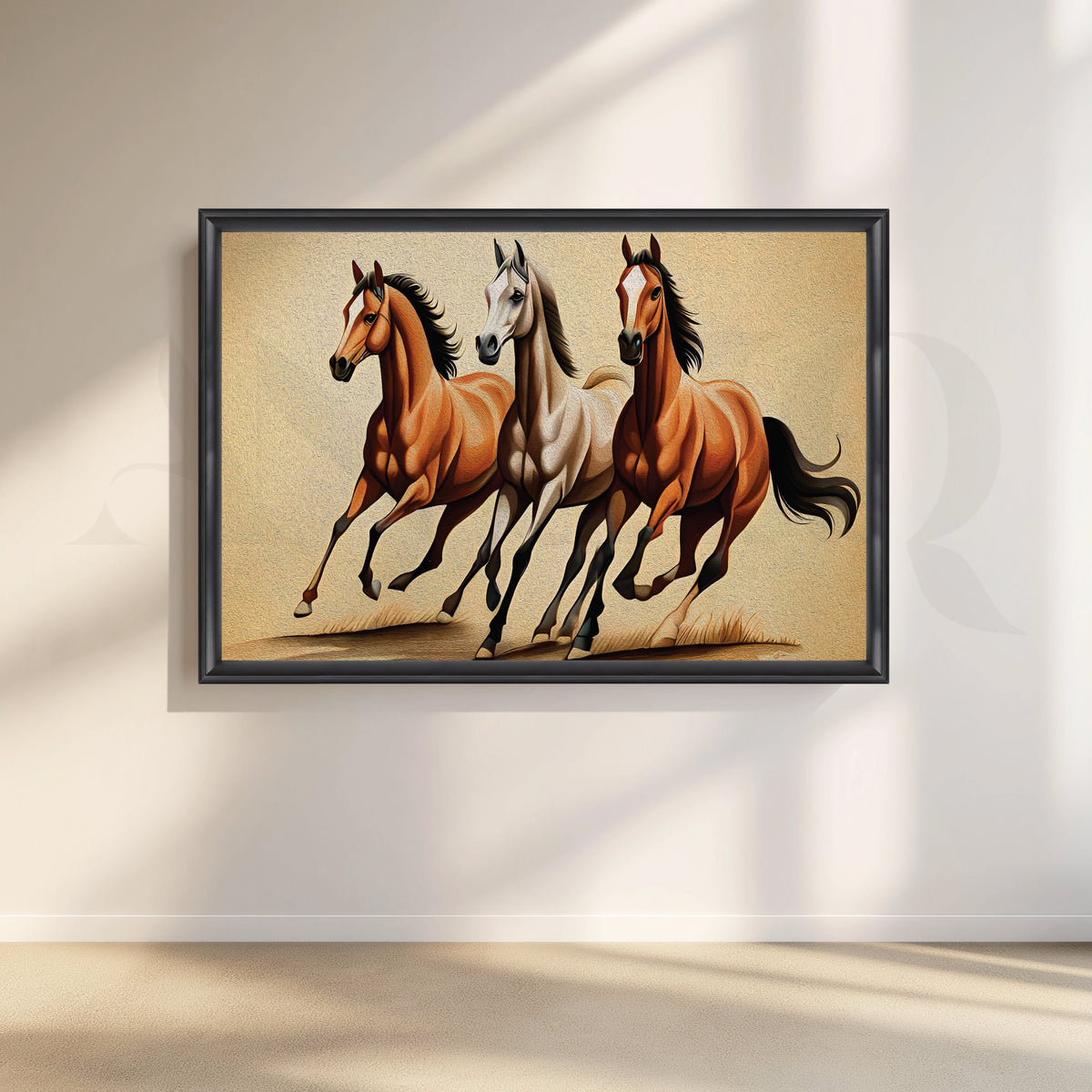 Dynamic Trio Canvas Artwork – Asha Art Studio – Image 3