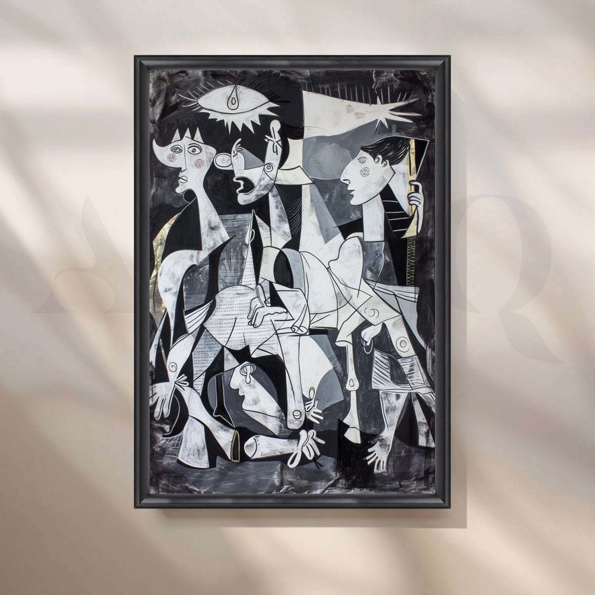 Cubist Figurative Abstract Canvas Artwork – Asha Art Studio – Image 3