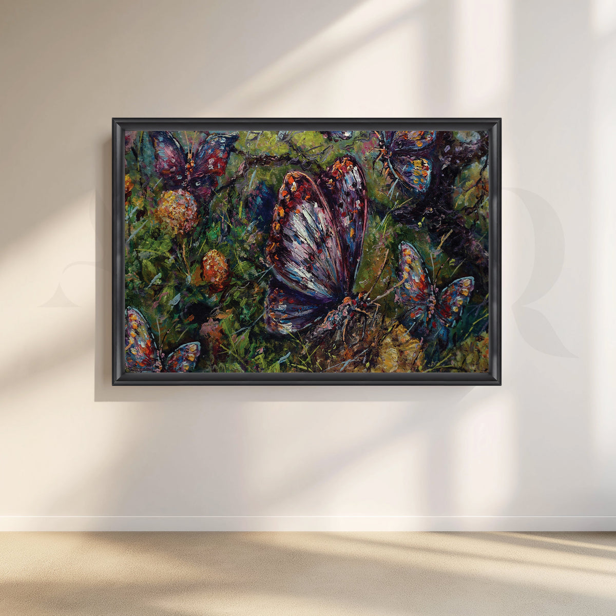 Enchanting Butterflies Canvas Artwork – Asha Art Studio – Image 3