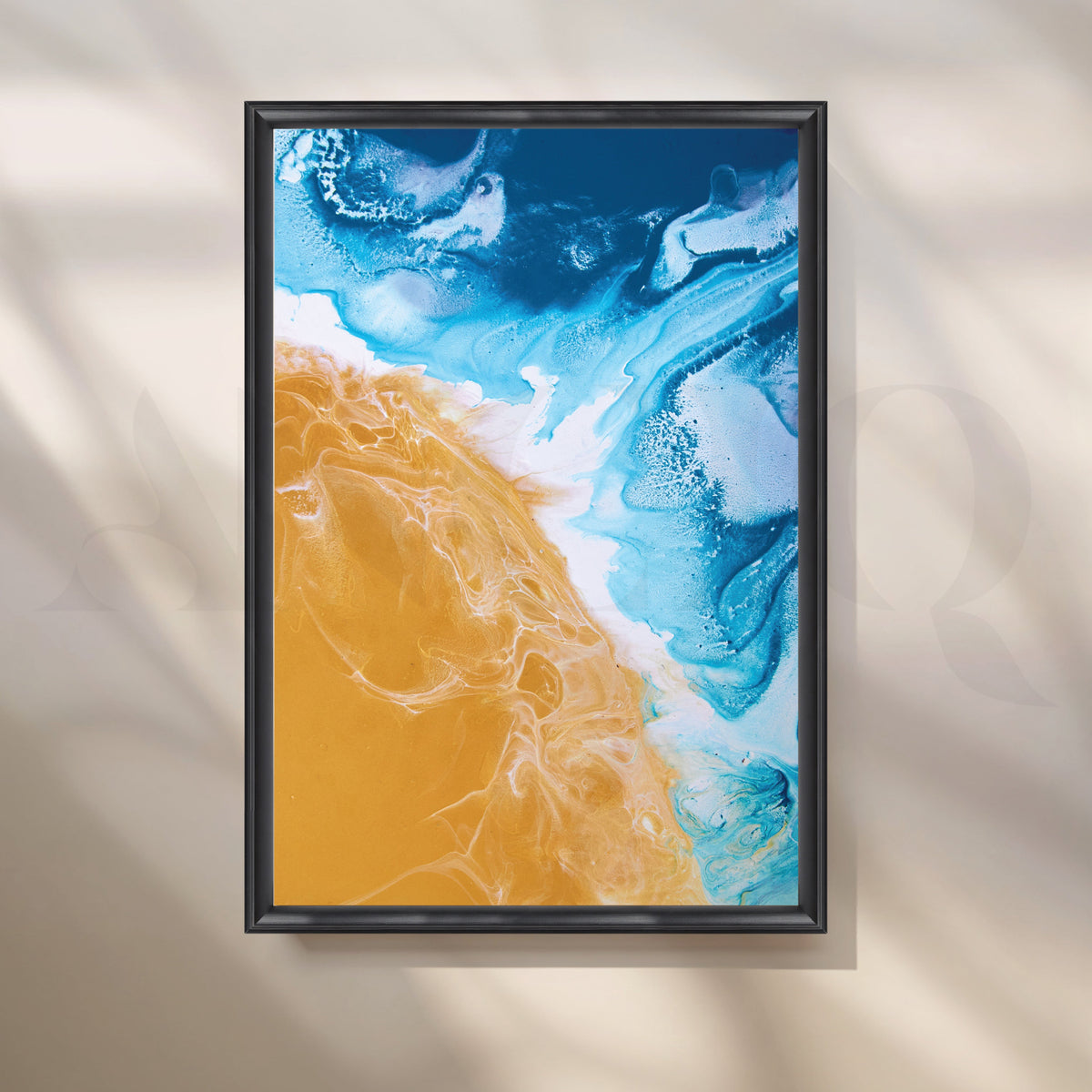 Serenity Shore Coastal Canvas Artwork – Asha Art Studio – Image 3