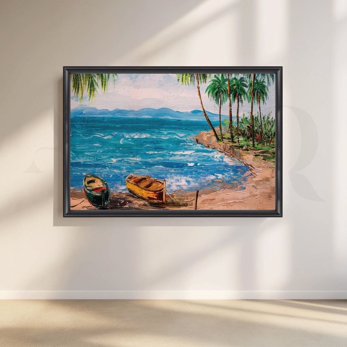 Paradise Cove Canvas Artwork – Asha Art Studio – Image 3