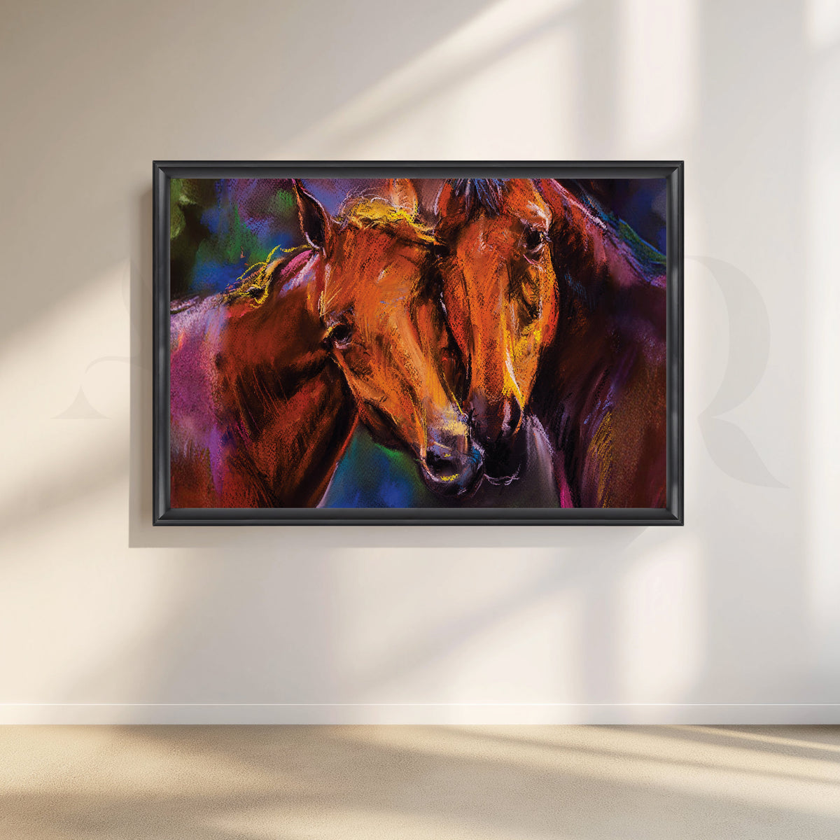 Equine Affection Canvas Artwork – Asha Art Studio – Image 3