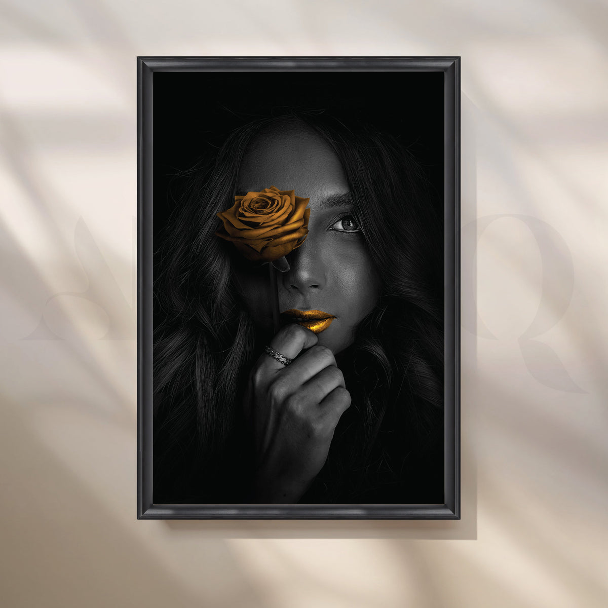 Gilded Elegance Canvas Artwork – Asha Art Studio – Image 3