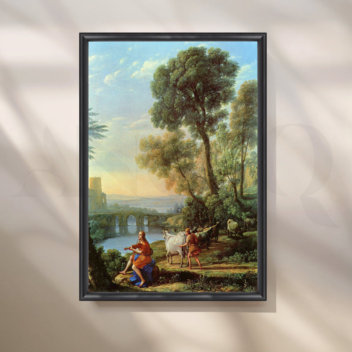 Arcadian Pastoral Canvas Artwork – Asha Art Studio – Image 3