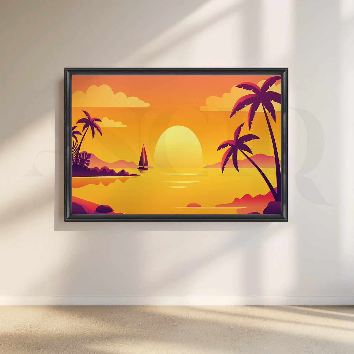 Eternal Horizon Canvas Artwork – Asha Art Studio – Image 3