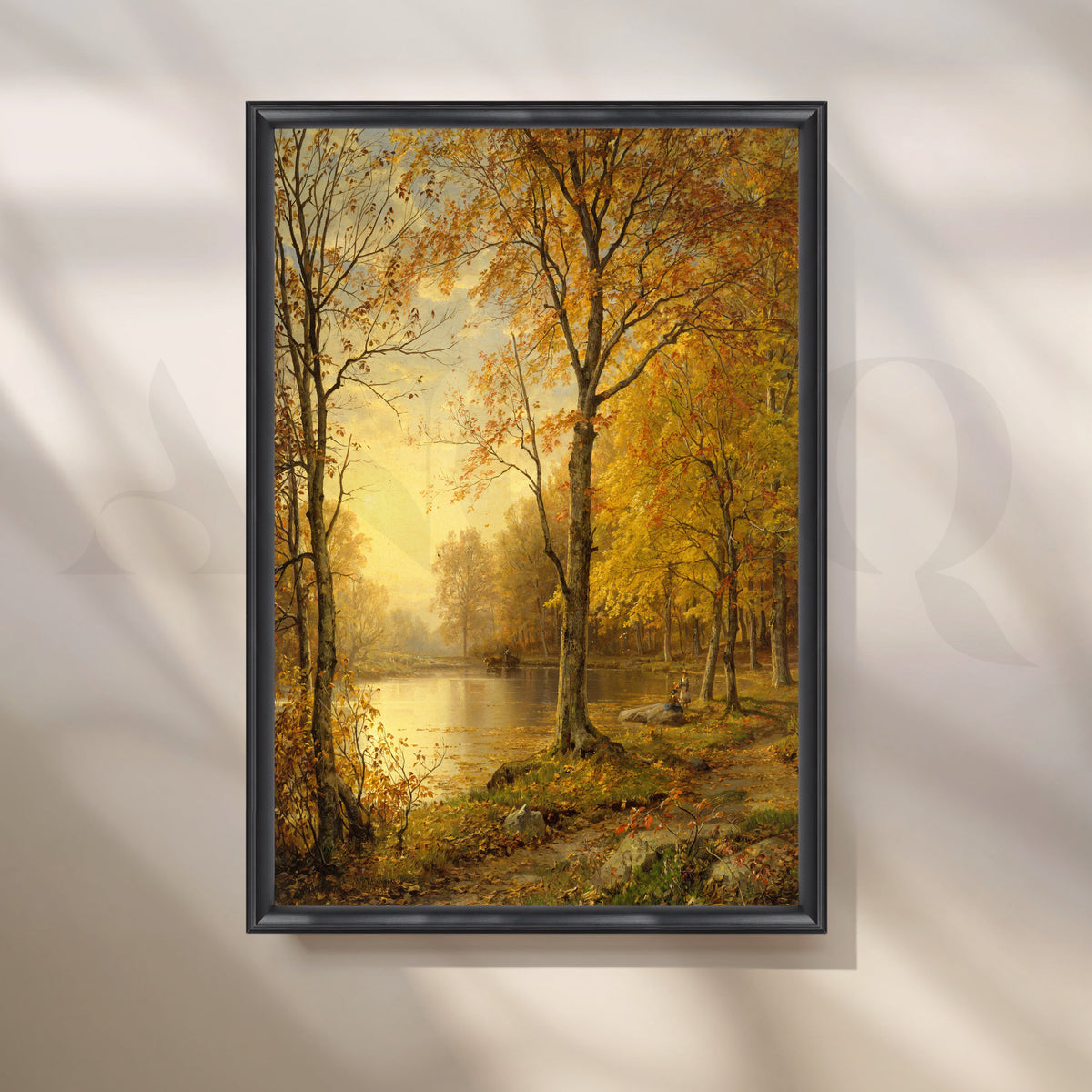 Golden Autumn Forest Canvas Artwork – Asha Art Studio – Image 3