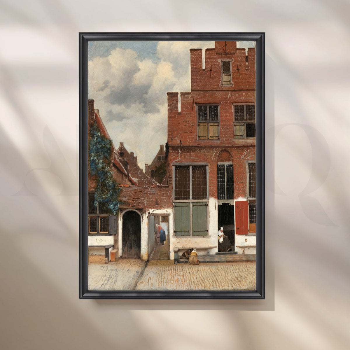 The Little Street by Vermeer Canvas Artwork – Asha Art Studio – Image 3