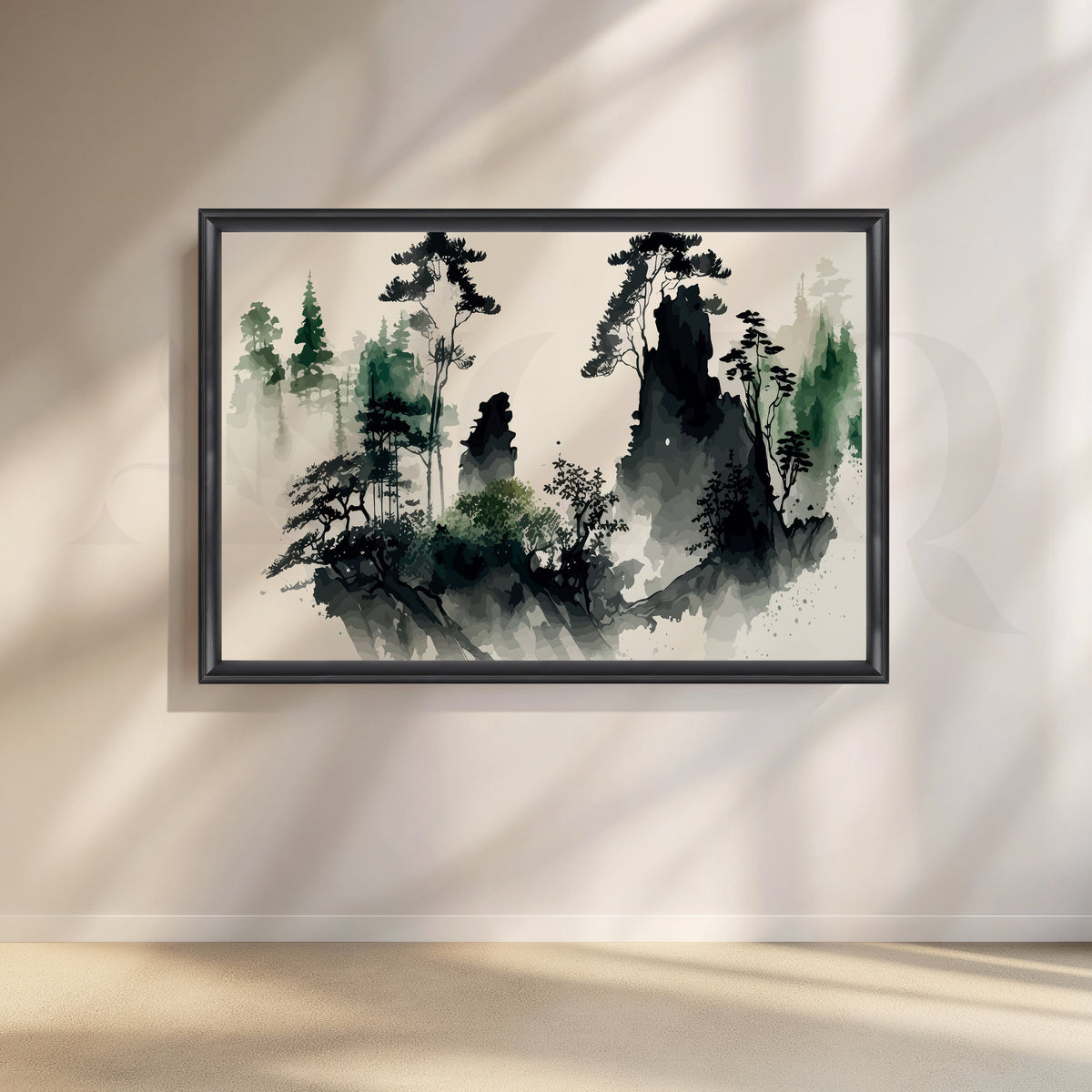 Majestic Silhouette Canvas Artwork – Asha Art Studio – Image 3