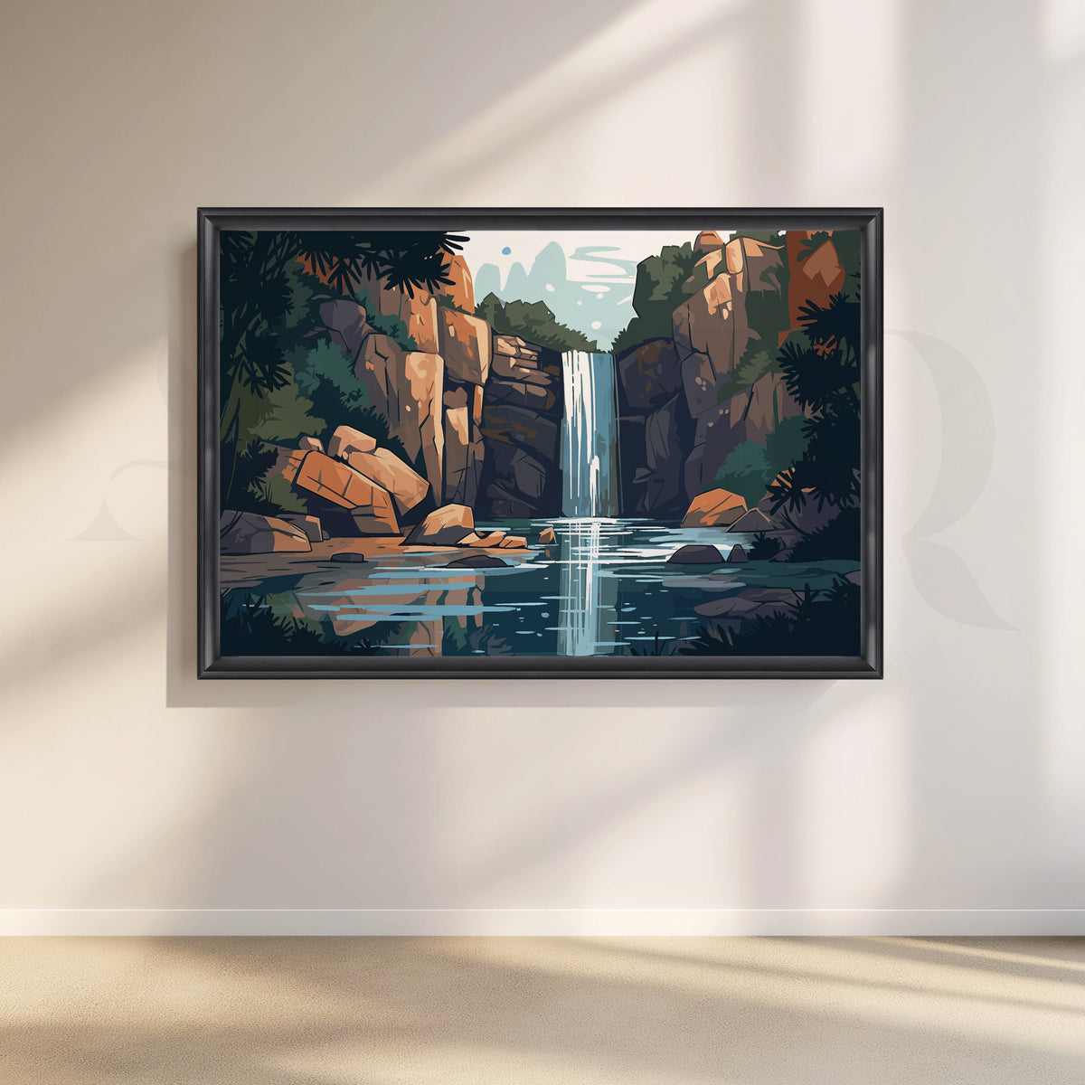 Eternal Serenity Canvas Artwork – Asha Art Studio – Image 3