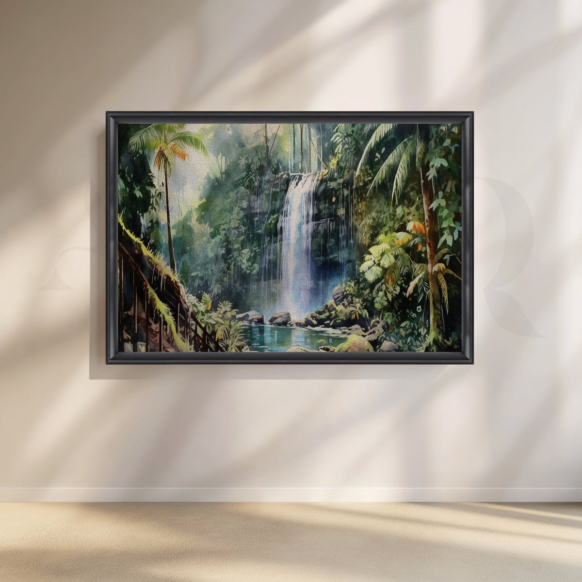 Enveloping Calm Canvas Artwork – Asha Art Studio – Image 3