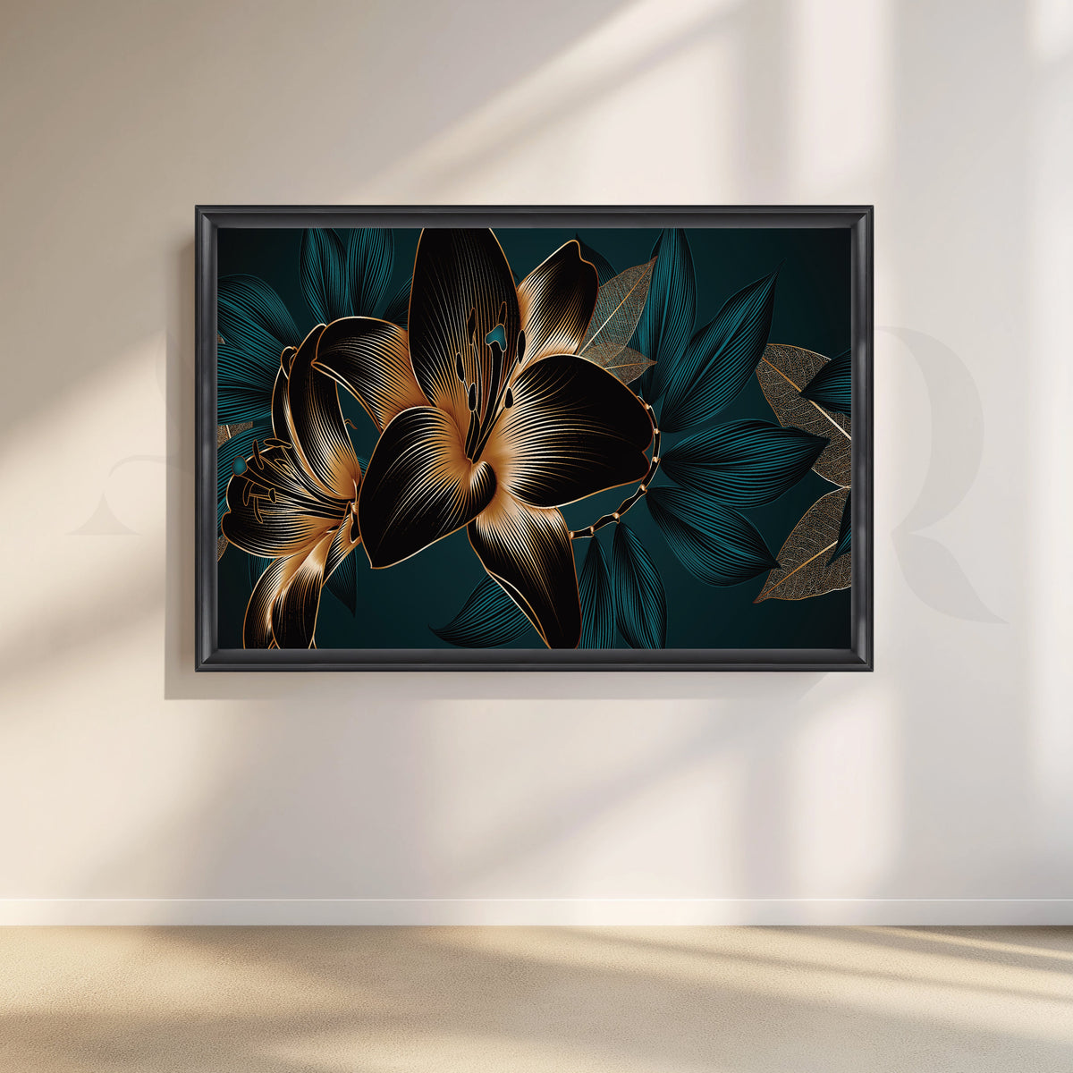 Hibiscus Fantasy Canvas Artwork – Asha Art Studio – Image 3