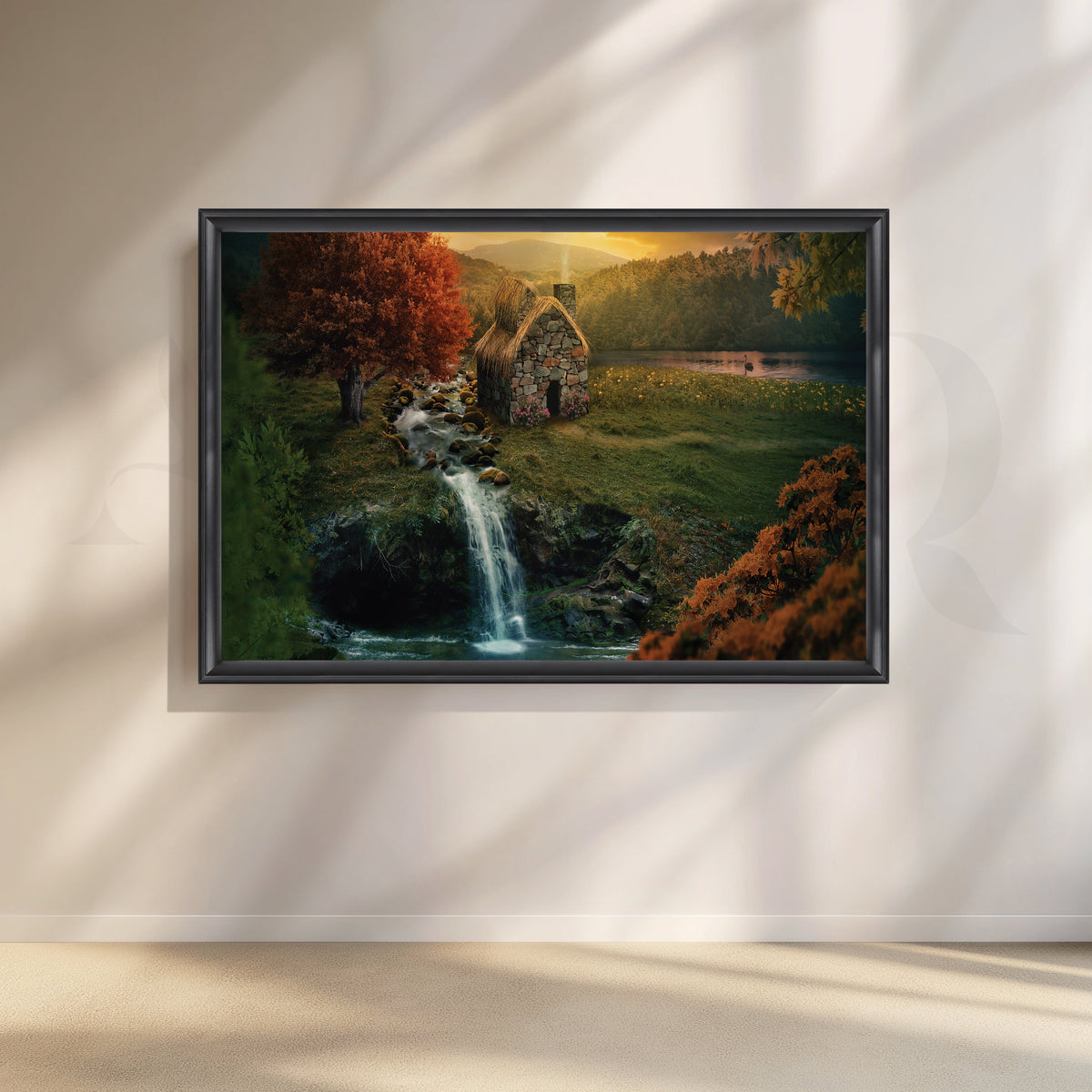 Tranquil Symphony Canvas Artwork – Asha Art Studio – Image 3