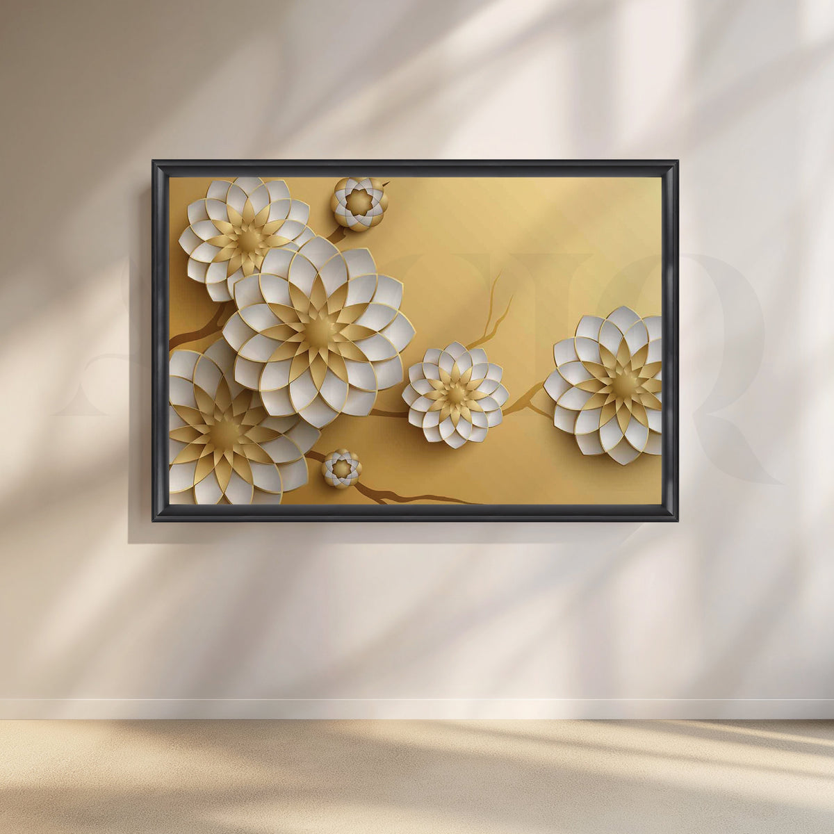 Celestialis Blossom Canvas Artwork – Asha Art Studio – Image 3