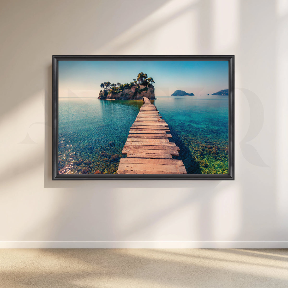 Azure Waters Canvas Artwork – Asha Art Studio – Image 3