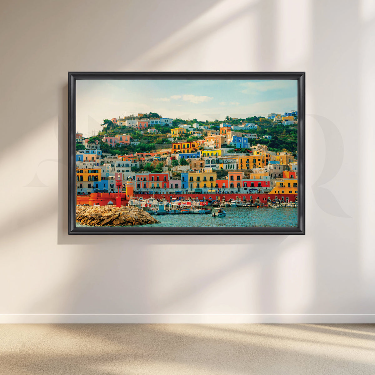Rainbow Harbor Canvas Artwork – Asha Art Studio – Image 3