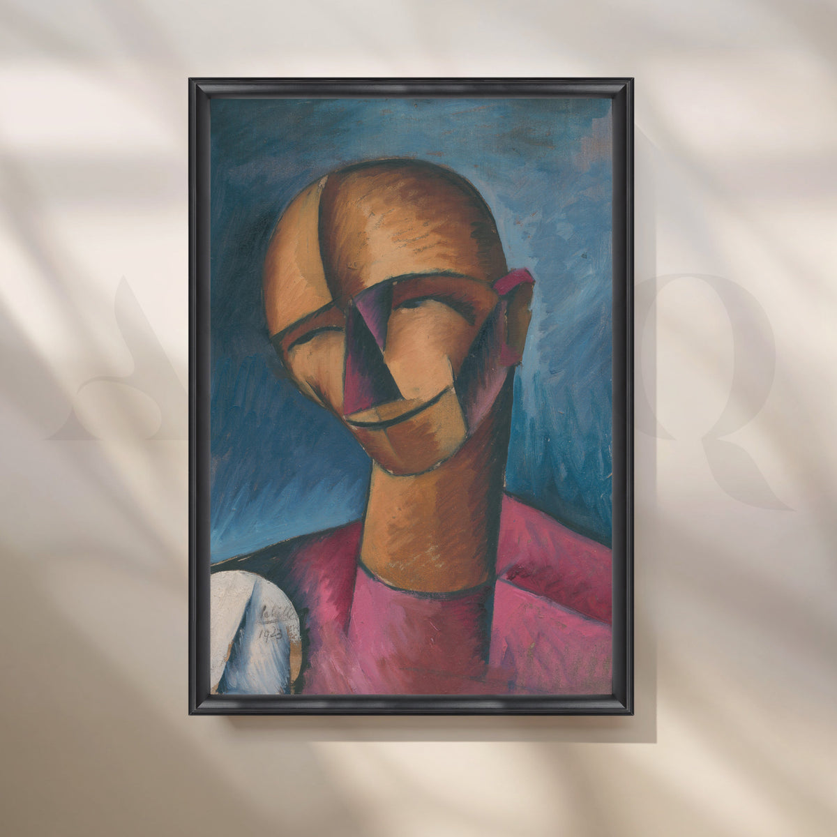 Abstract Male Portrait Canvas Artwork – Asha Art Studio – Image 3