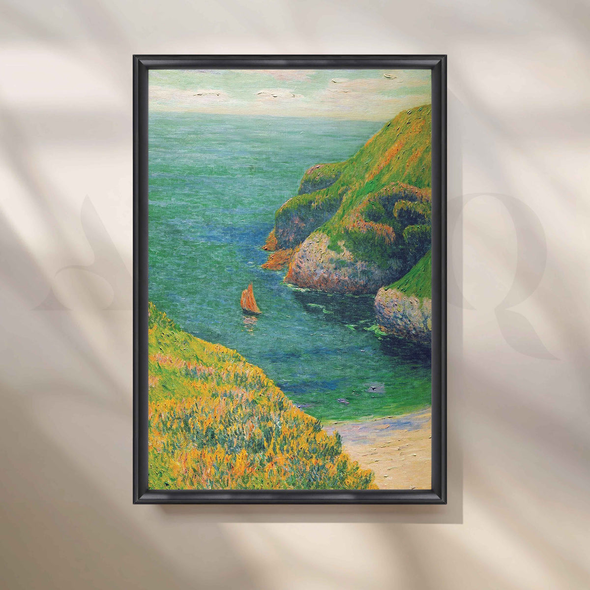 Henri Moret Coastal Cove Canvas Artwork – Asha Art Studio – Image 2
