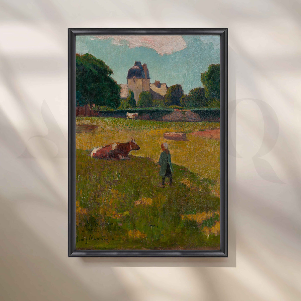 Henri Moret Countryside Meadow Canvas Artwork – Asha Art Studio – Image 3