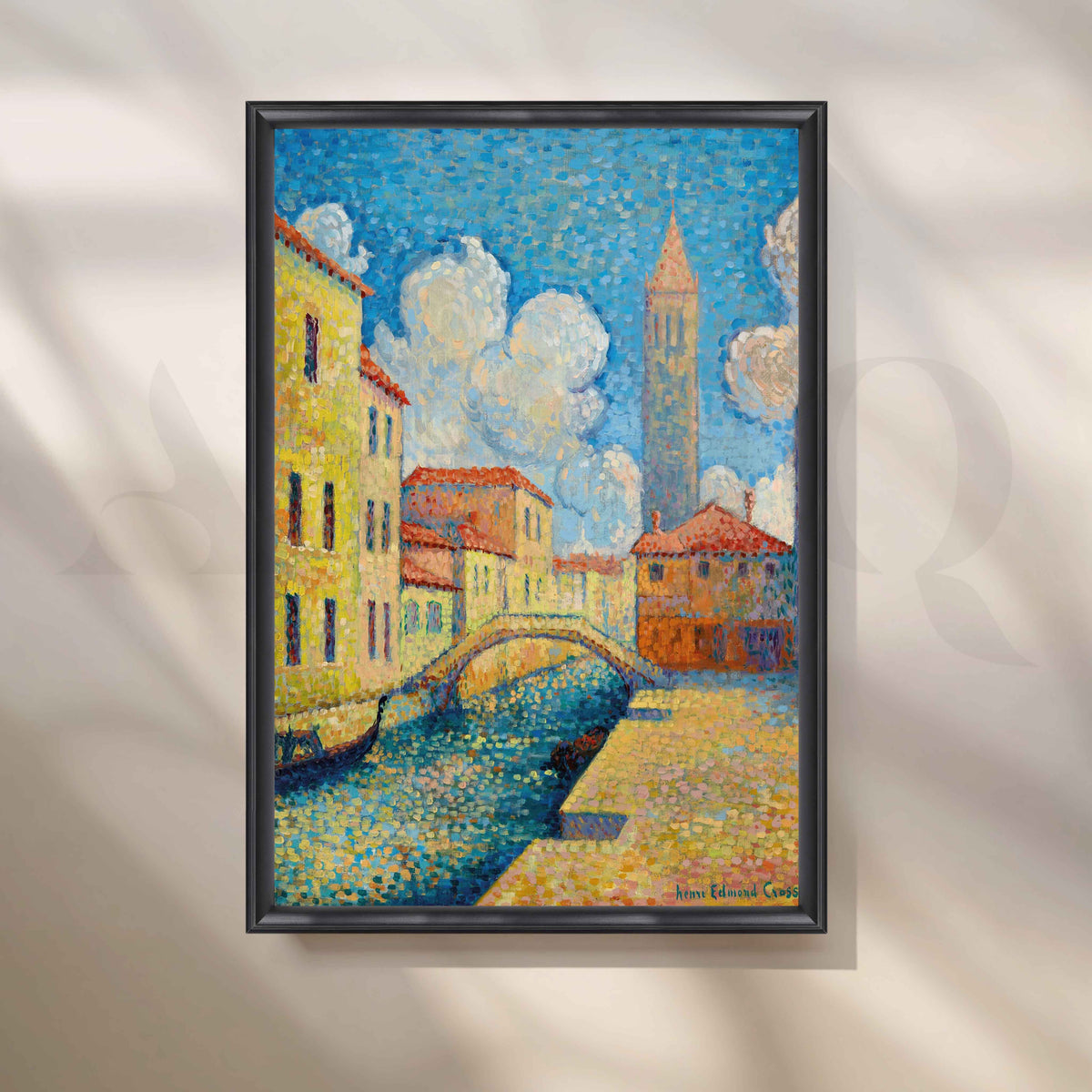 Venice Canal Cityscape Canvas Artwork – Asha Art Studio – Image 3