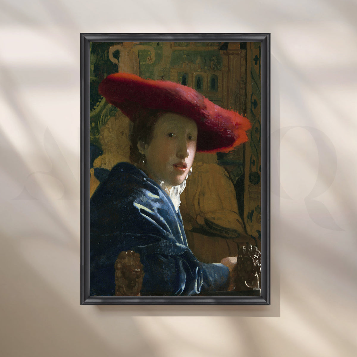 Girl with a Red Hat Canvas Artwork – Asha Art Studio – Image 3