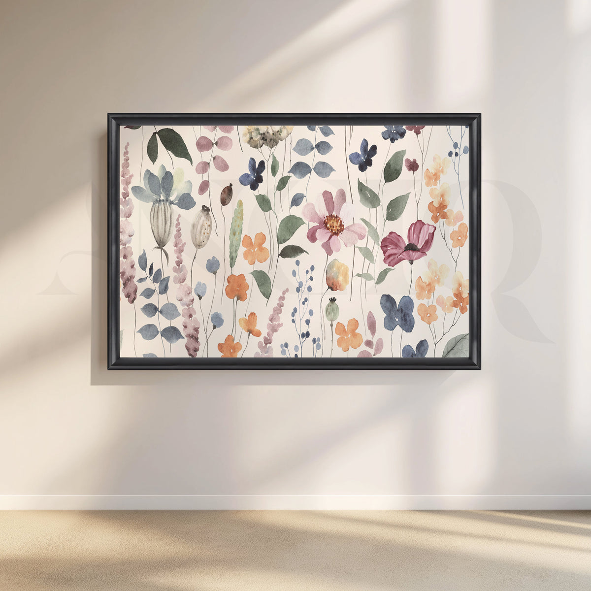 Poppies in the Wind Canvas Wall Artwork – Asha Art Studio – Image 3