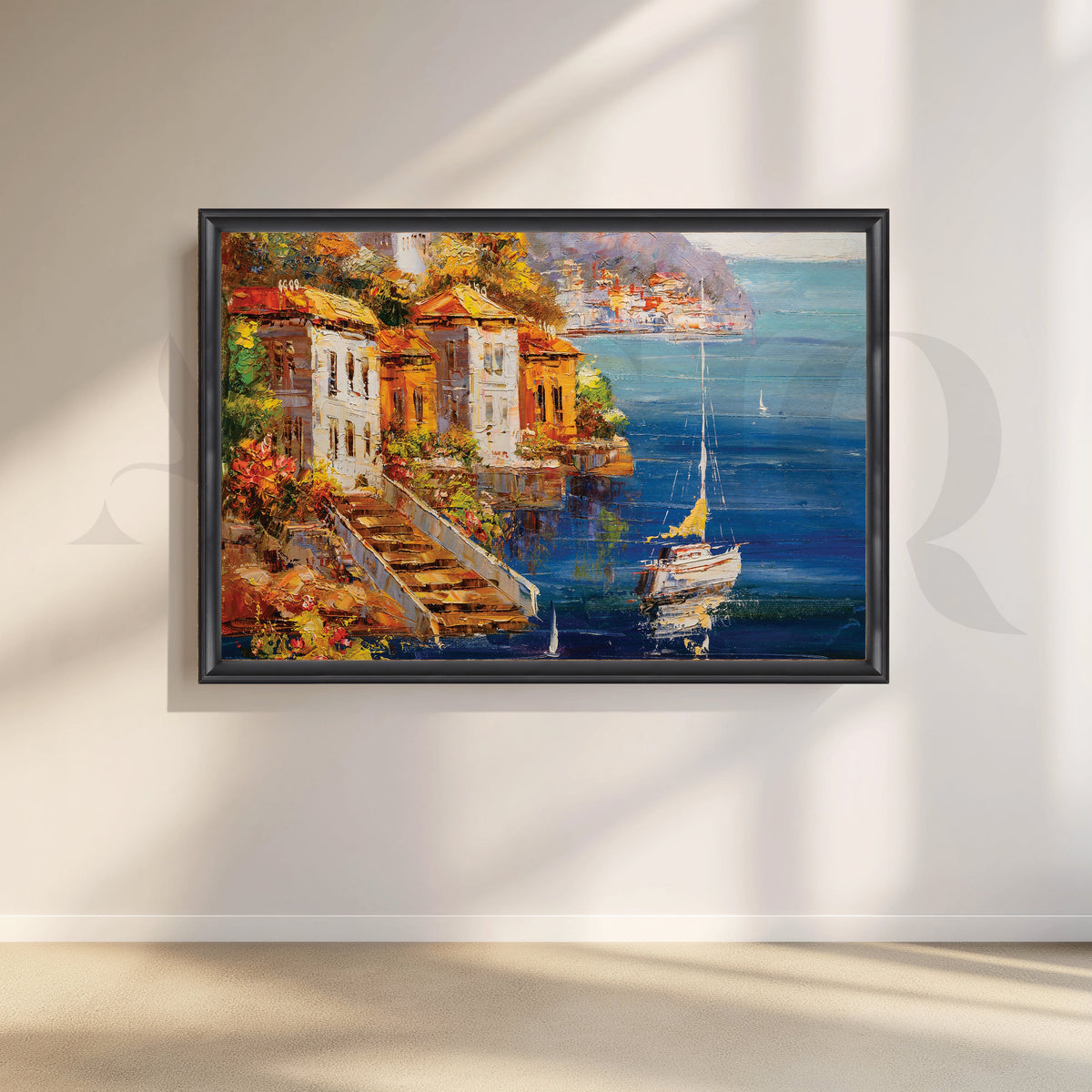 Where City Meets Shoreline Artwork – Asha Art Studio – Image 3
