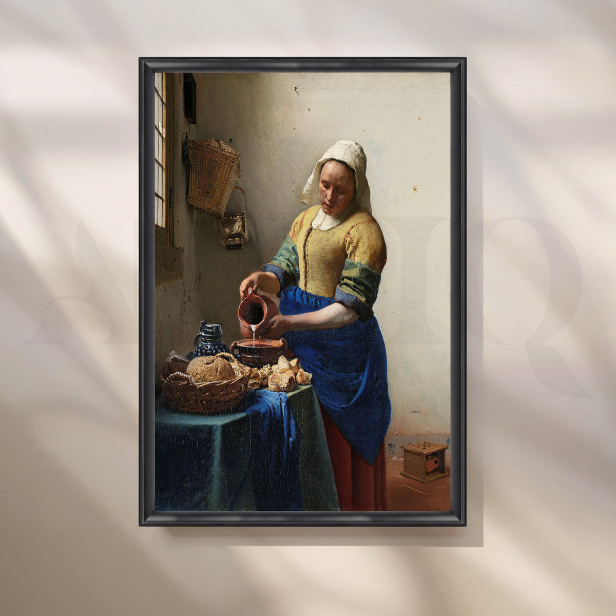 The Milkmaid by Vermeer Canvas Artwork – Asha Art Studio – Image 3