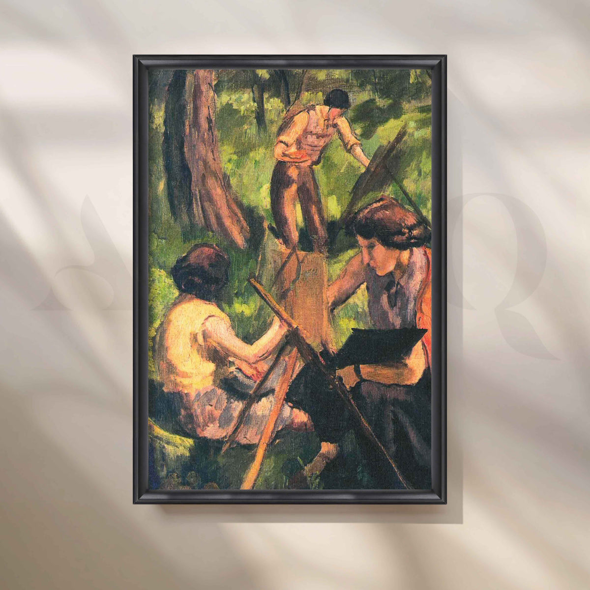 Open Air Painters by Amrita Sher-Gil Canvas Artwork – Asha Art Studio – Image 3