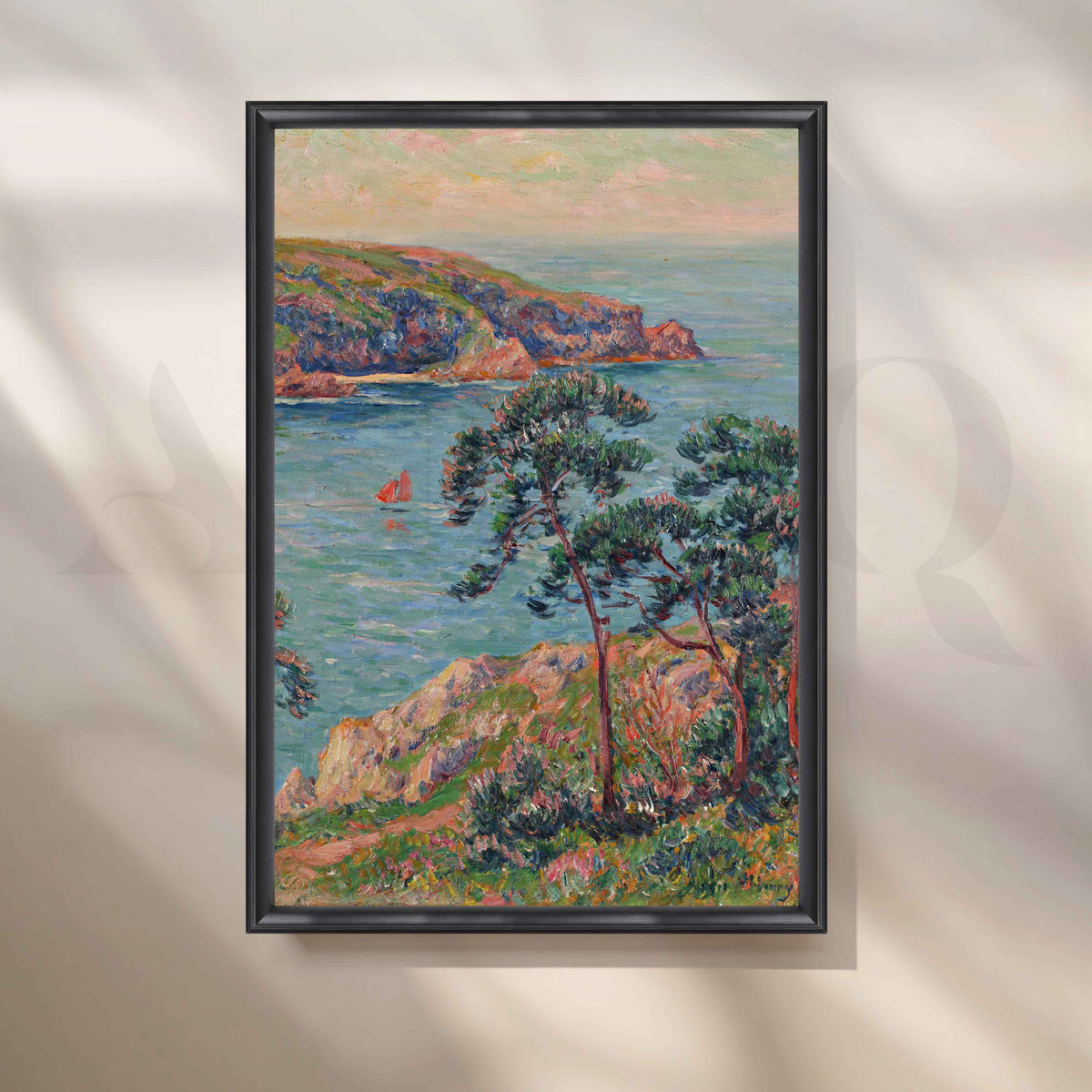 Henri Moret Pine Coast Seascape Canvas Artwork – Asha Art Studio – Image 3