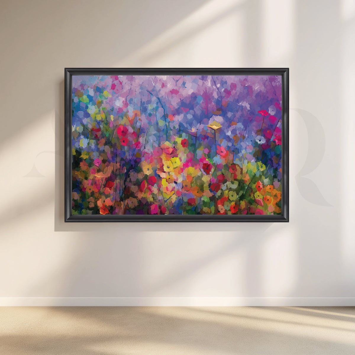 Vibrant Floral Symphony Artwork – Asha Art Studio – Image 3