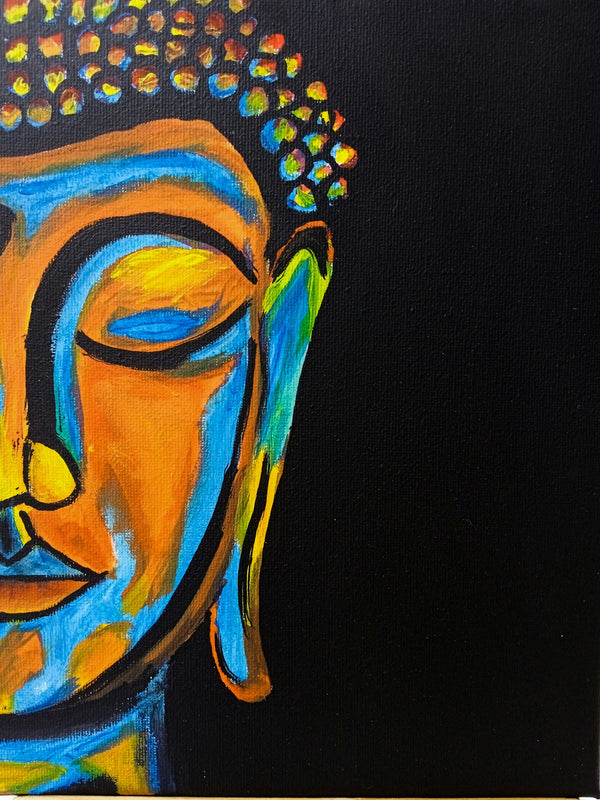 Buddha, acrylic