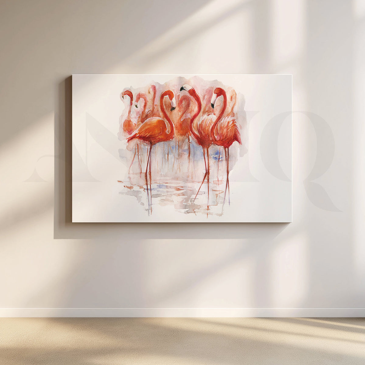 Flamingo Fantasy Canvas Artwork – Asha Art Studio