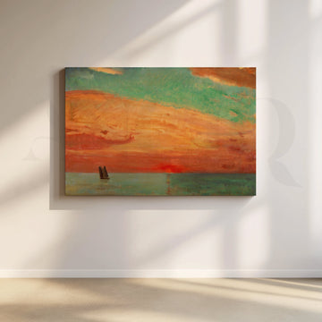 Sunset Sail Canvas Artwork – Asha Art Studio