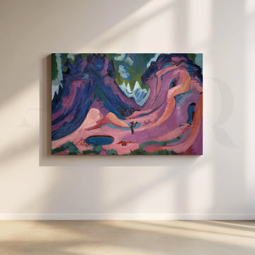 Amethyst Canyon Canvas Artwork – Asha Art Studio