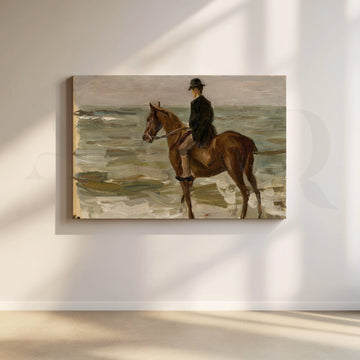Horse Rider by the Sea Canvas Artwork – Asha Art Studio