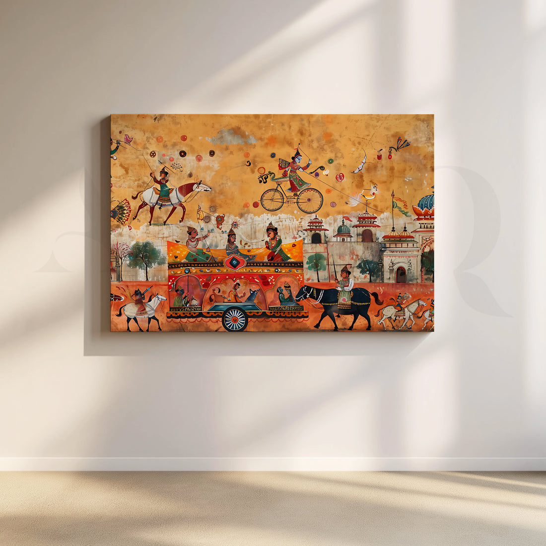 Royal Parade of Joy Canvas Artwork – Asha Art Studio