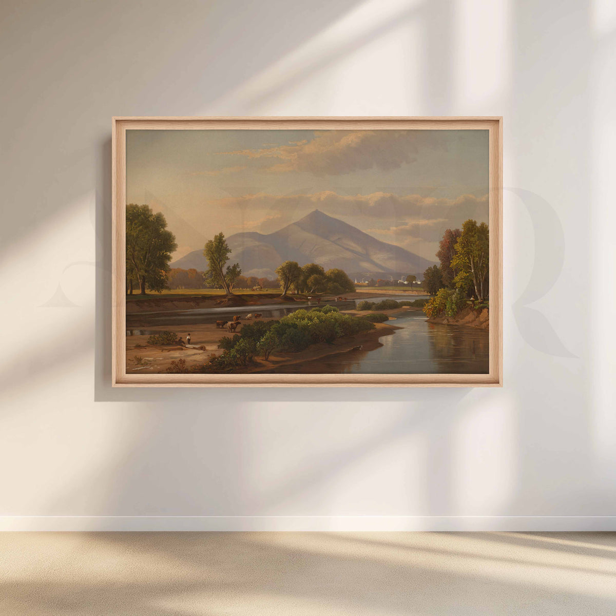 Mountain River Valley Canvas Artwork – Asha Art Studio – Image 5