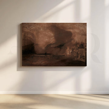 Umber Storm Canvas Canvas Artwork – Asha Art Studio
