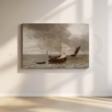 Storm Over the Sea Canvas Artwork – Asha Art Studio