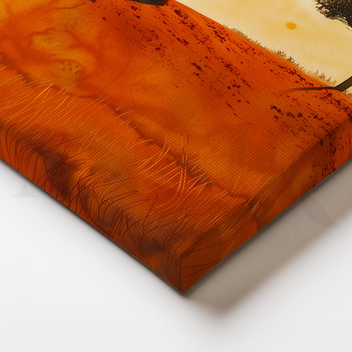 Savanna Solitude Canvas Painting for Entryway – Asha Art Studio – Image 2