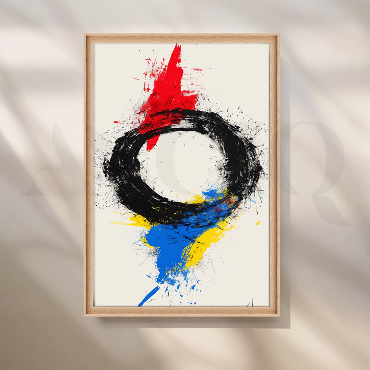Enso Burst Canvas Painting for Living Room – Asha Art Studio – Image 5