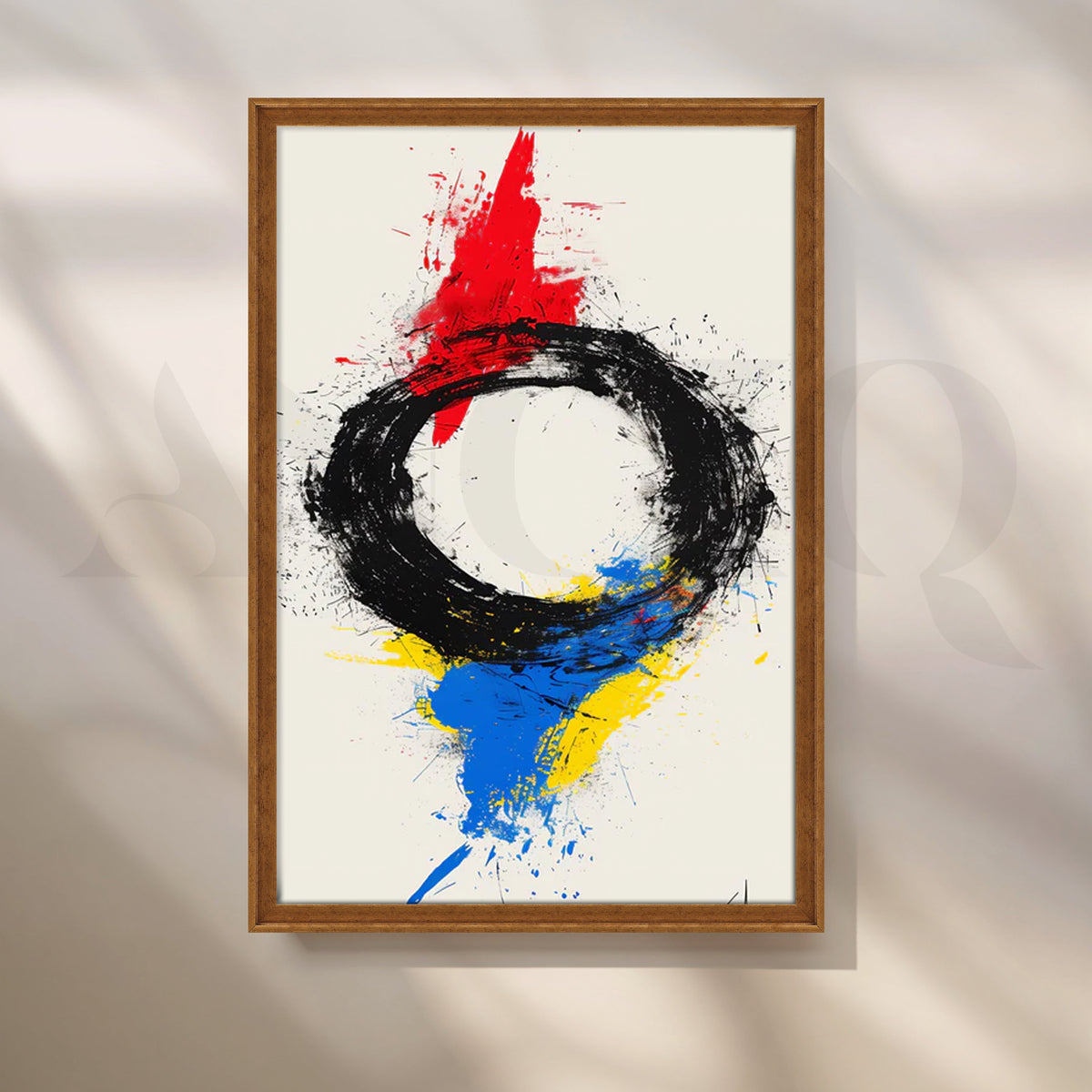 Enso Burst Canvas Painting for Living Room – Asha Art Studio – Image 6